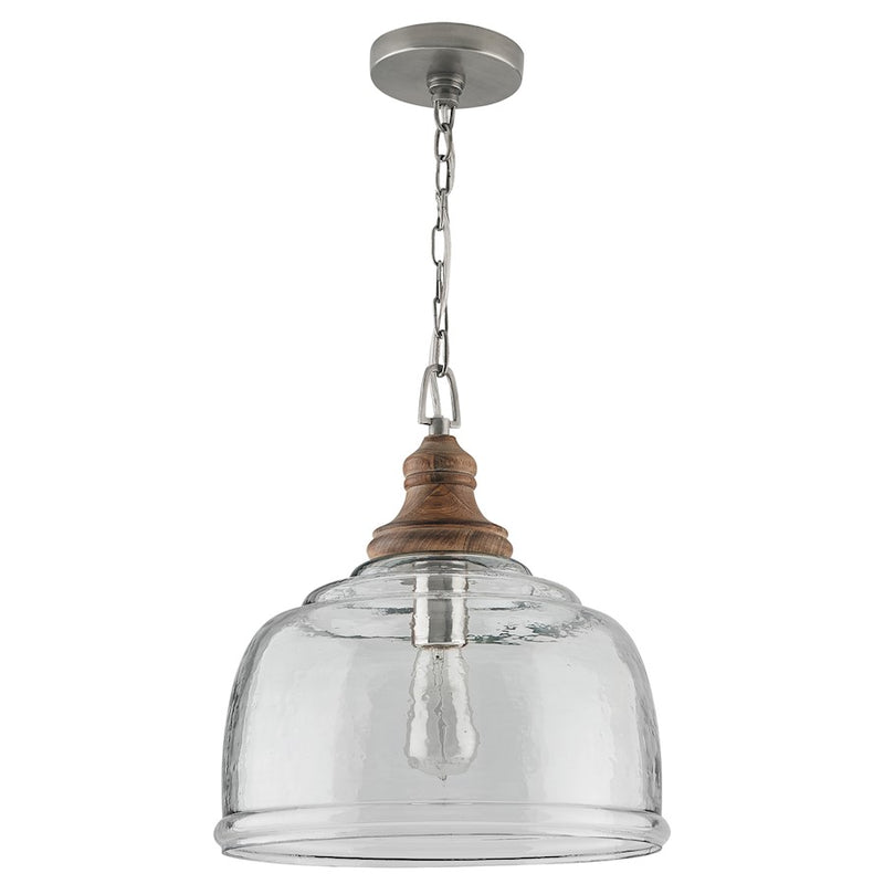 Capital Lighting 1 Light Pendant, Grey Wash