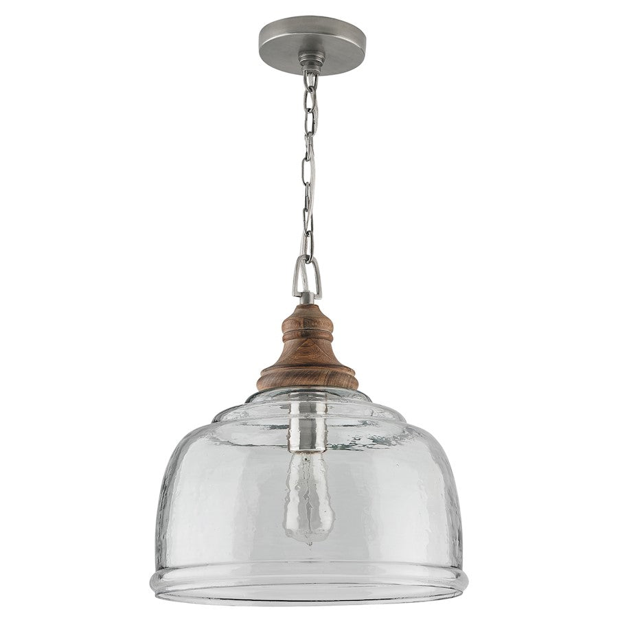 Capital Lighting 1 Light Pendant, Grey Wash