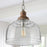 Capital Lighting 1 Light Pendant, Grey Wash