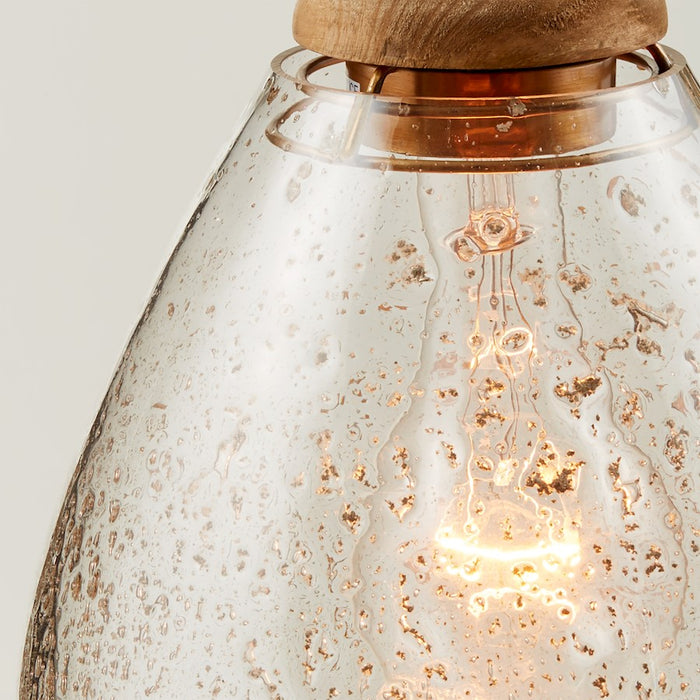 Capital Lighting 1 Light Pendant, Light Wood and Patinaed Brass