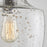 Austin Allen & Co Stoney 1 Light Pendant, Pewter/Clear Stone Seeded