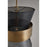 Capital Lighting 1 Light Pendant, Patinaed Brass and Black