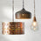 Capital Lighting 4 Light Drum Pendant, Patinaed Brass