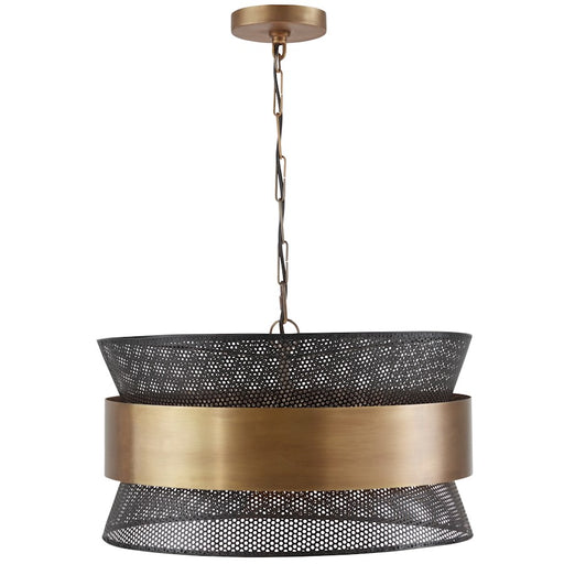 Capital Lighting 4 Light Pendant, Patinaed Brass