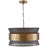 Capital Lighting 4 Light Pendant, Patinaed Brass