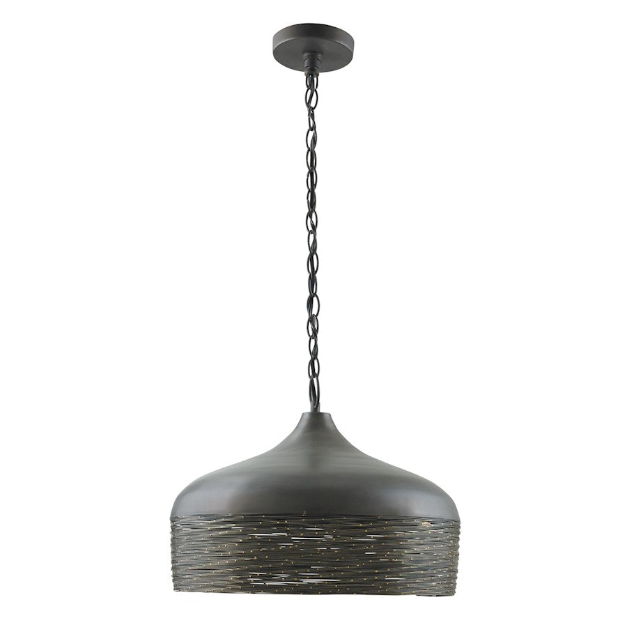 Capital Lighting Sana 1 Light Pendant, Grey Iron