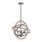 Capital Lighting 4 Light Pendant, Iron and Wood