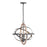 Capital Lighting 4 Light Pendant, Iron and Wood