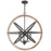Capital Lighting 6 Light Pendant, Iron and Wood