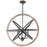 Capital Lighting 6 Light Pendant, Iron and Wood