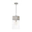 Capital Lighting 1 Light Pendant, Brushed Nickel with Clear Glass