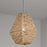 Capital Lighting 1 Light Pendant, Natural Jute and Grey