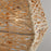 Capital Lighting 1 Light Pendant, Natural Jute and Grey