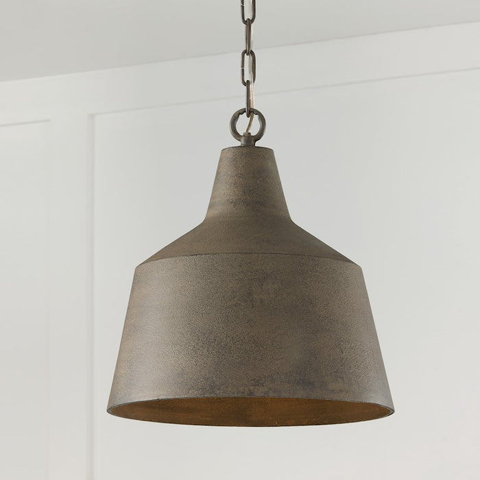 Capital Lighting Quarry 1Lt Pendant, Clay