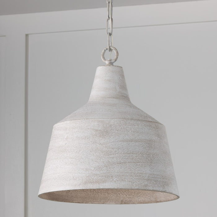 Capital Lighting Quarry 1Lt Pendant, Stucco