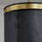 Capital Lighting Barrow 1 Light Pendant, Galvanized Black/True Brass