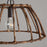 Capital Lighting Sanibel Light Pendant, Blazed Rattan/Nordic Grey