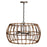 Capital Lighting Sanibel Light Pendant, Blazed Rattan/Nordic Grey