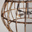 Capital Lighting Sanibel Light Pendant, Blazed Rattan/Nordic Grey