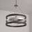 Capital Lighting Ashton 1 Light Pendant, Carbon Grey/Nickel
