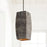 Capital Lighting 1-Light Pendant, Carbon Grey Iron Silk