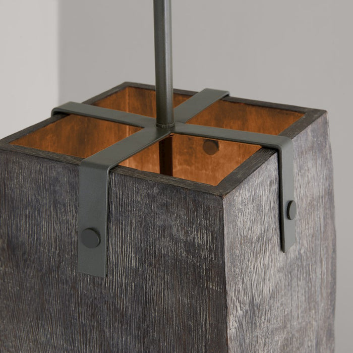Capital Lighting 1-Light Pendant, Carbon Grey Iron Silk