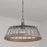 Capital Lighting 1 Light Pendant, Grey Wash/Iron