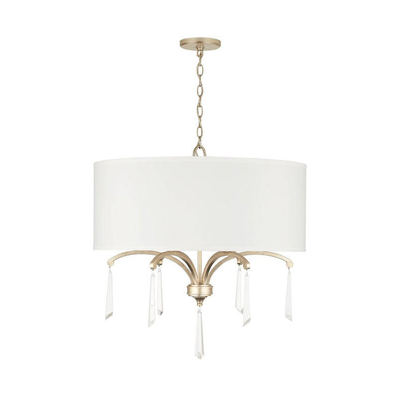 Capital Lighting Gwyneth 6 Light Pendant, Winter Gold