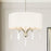 Capital Lighting Gwyneth 6 Light Pendant, Winter Gold