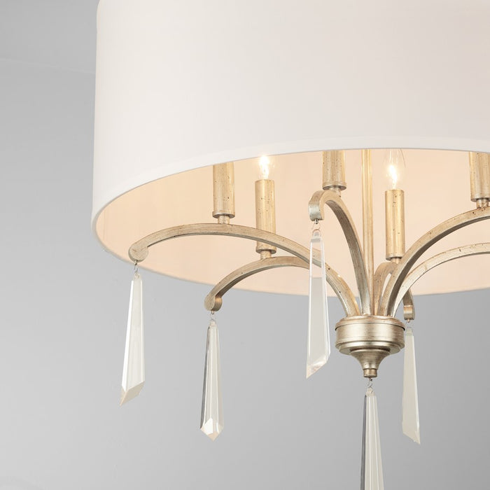 Capital Lighting Gwyneth 6 Light Pendant, Winter Gold