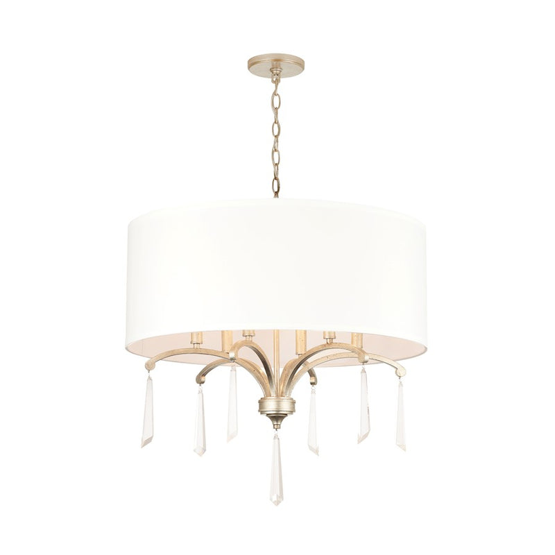 Capital Lighting Gwyneth 6 Light Pendant, Winter Gold