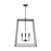 Capital Lighting Clint 4 Light Pendant, Black Iron