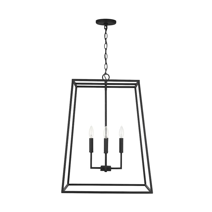 Capital Lighting Clint 4 Light Pendant, Black Iron