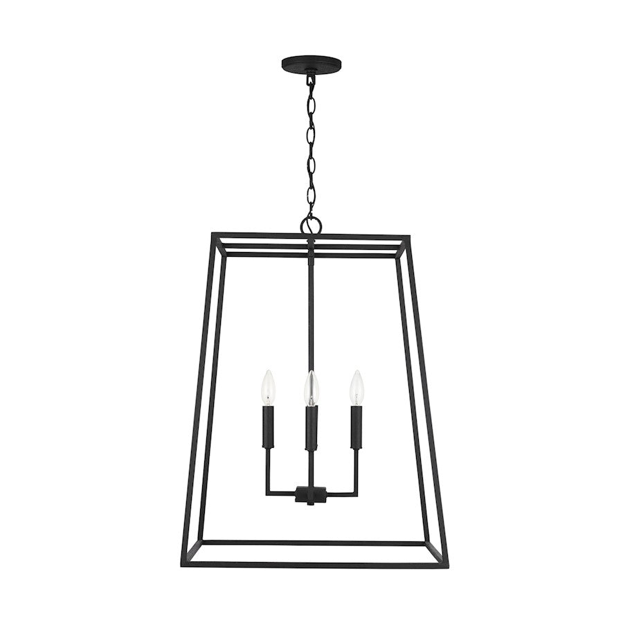 Capital Lighting Clint 4 Light Pendant, Black Iron