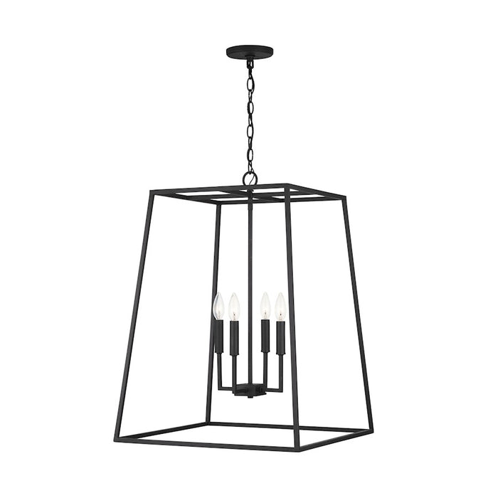 Capital Lighting Clint 4 Light Pendant, Black Iron
