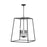 Capital Lighting Clint 4 Light Pendant, Black Iron