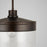 Capital Lighting 1-Light Pendant, Buffed Bronze/Clear Seeded
