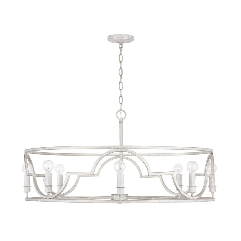 Capital Lighting Demi 8-Light Pendant, Winter White
