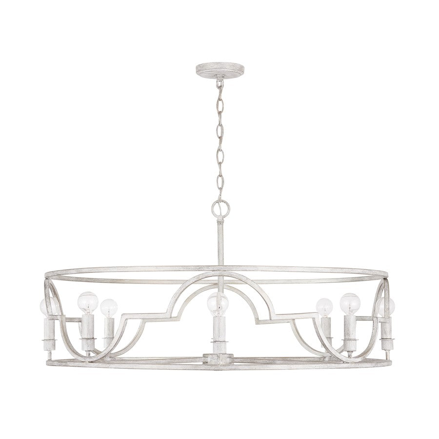 Capital Lighting Demi 8-Light Pendant, Winter White