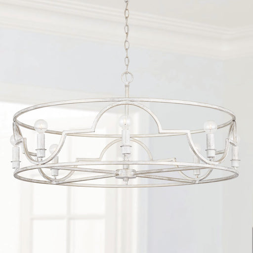 Capital Lighting Demi 8-Light Pendant, Winter White