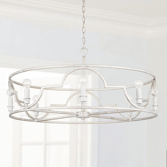 Capital Lighting Demi 8-Light Pendant, Winter White
