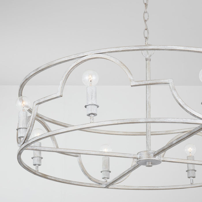 Capital Lighting Demi 8-Light Pendant, Winter White