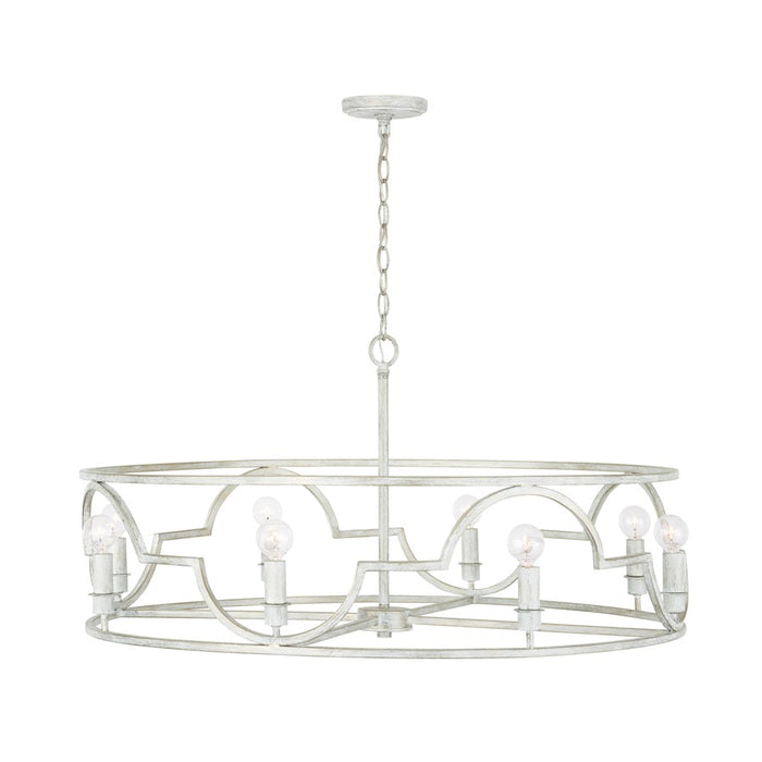Capital Lighting Demi 8-Light Pendant, Winter White