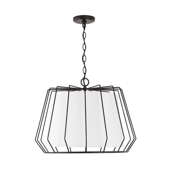 Capital Lighting Corey 4-Light Pendant, Matte Black