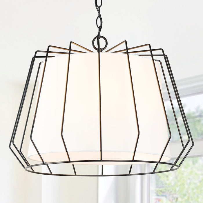 Capital Lighting Corey 4-Light Pendant, Matte Black