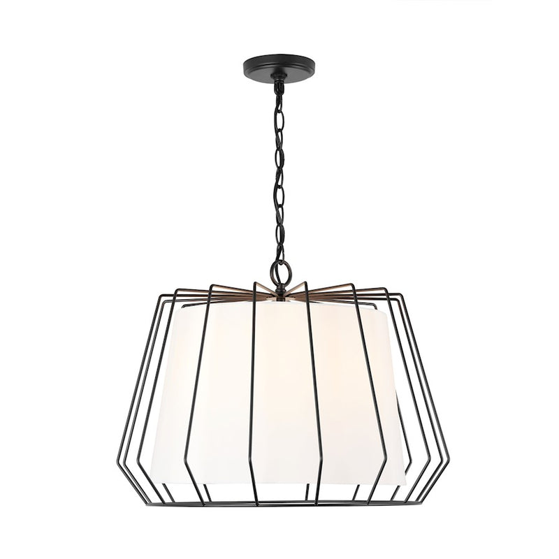 Capital Lighting Corey 4-Light Pendant, Matte Black