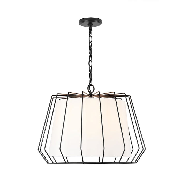 Capital Lighting Corey 4-Light Pendant, Matte Black