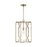 Capital Lighting Jordyn 1-Light Pendant, Aged Brass