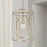 Capital Lighting Jordyn 1-Light Pendant, Aged Brass