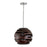 Capital Lighting DaLighton 1-Light Pendant, Dark Wood/Nickel